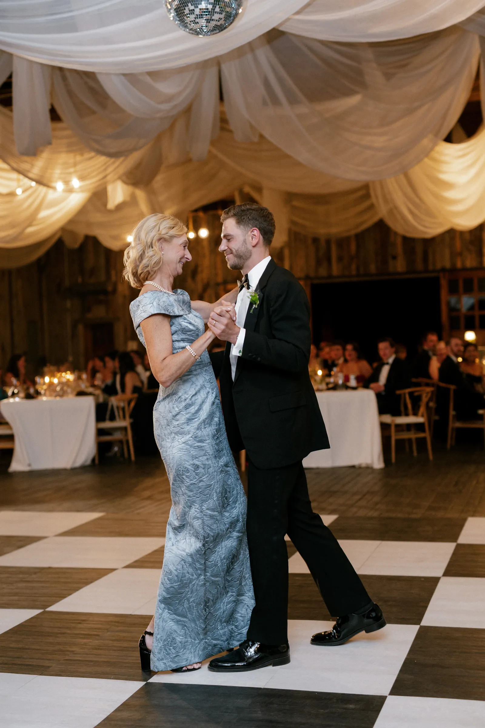 Mother and son sharing a dance